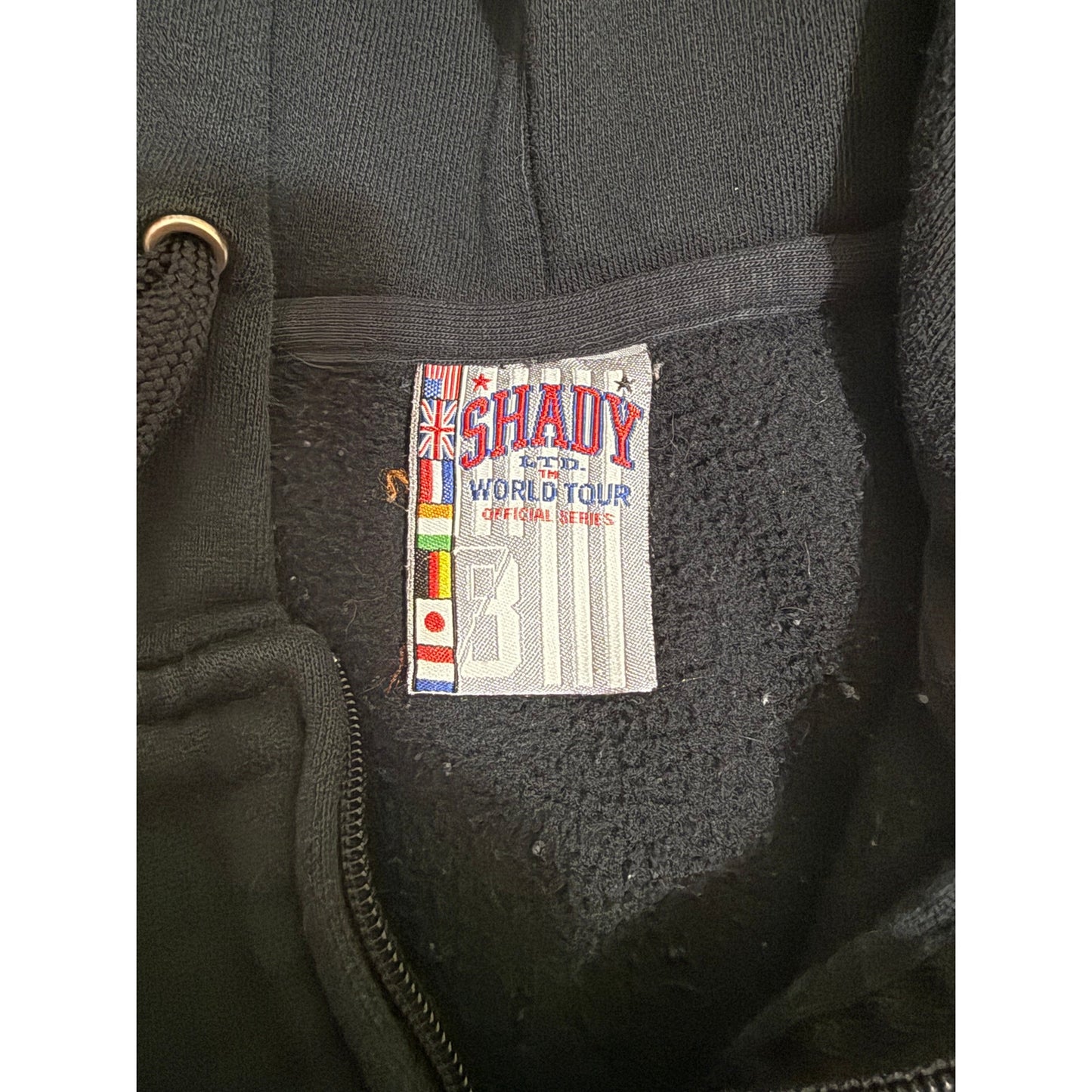 Eminem Shady World Tour Vintage RARE Zip Up Hoodie - Large - Shady Limited