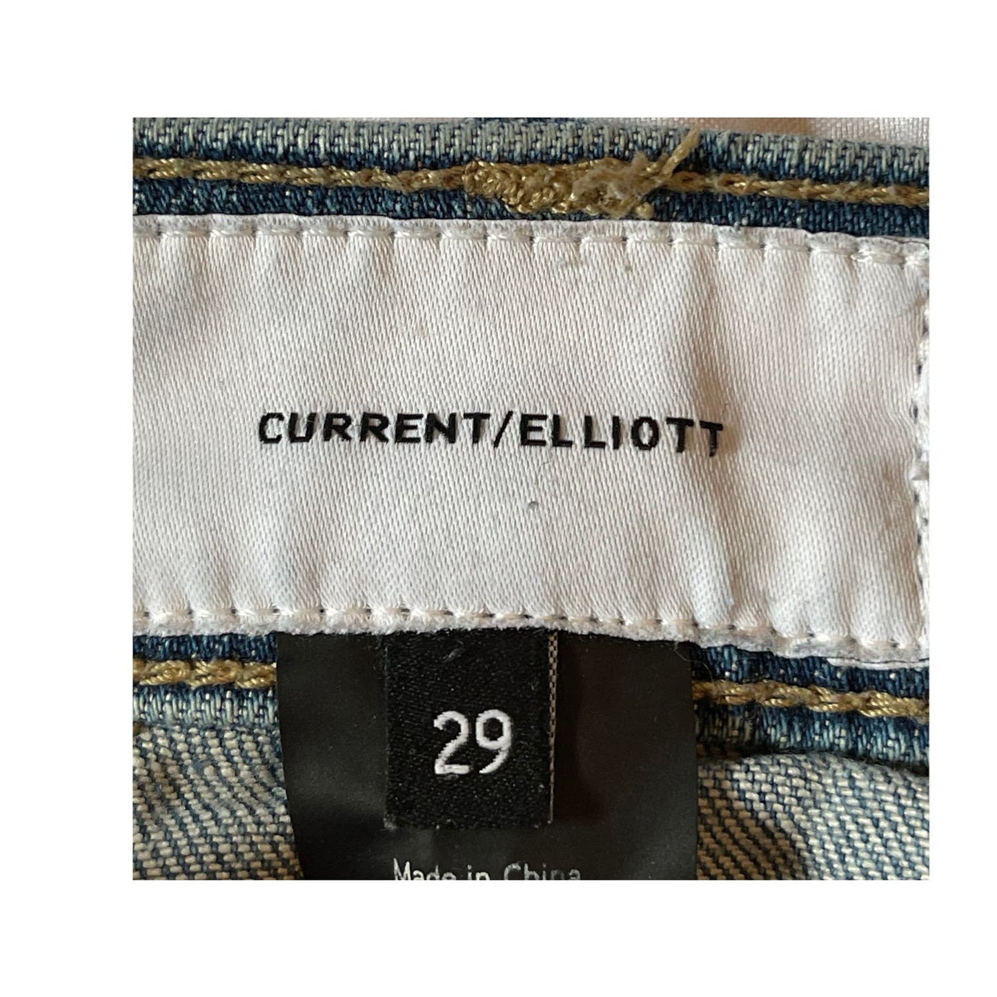 Current / Elliott Women's Size 29 Medium Wash Distressed Blue Jeans