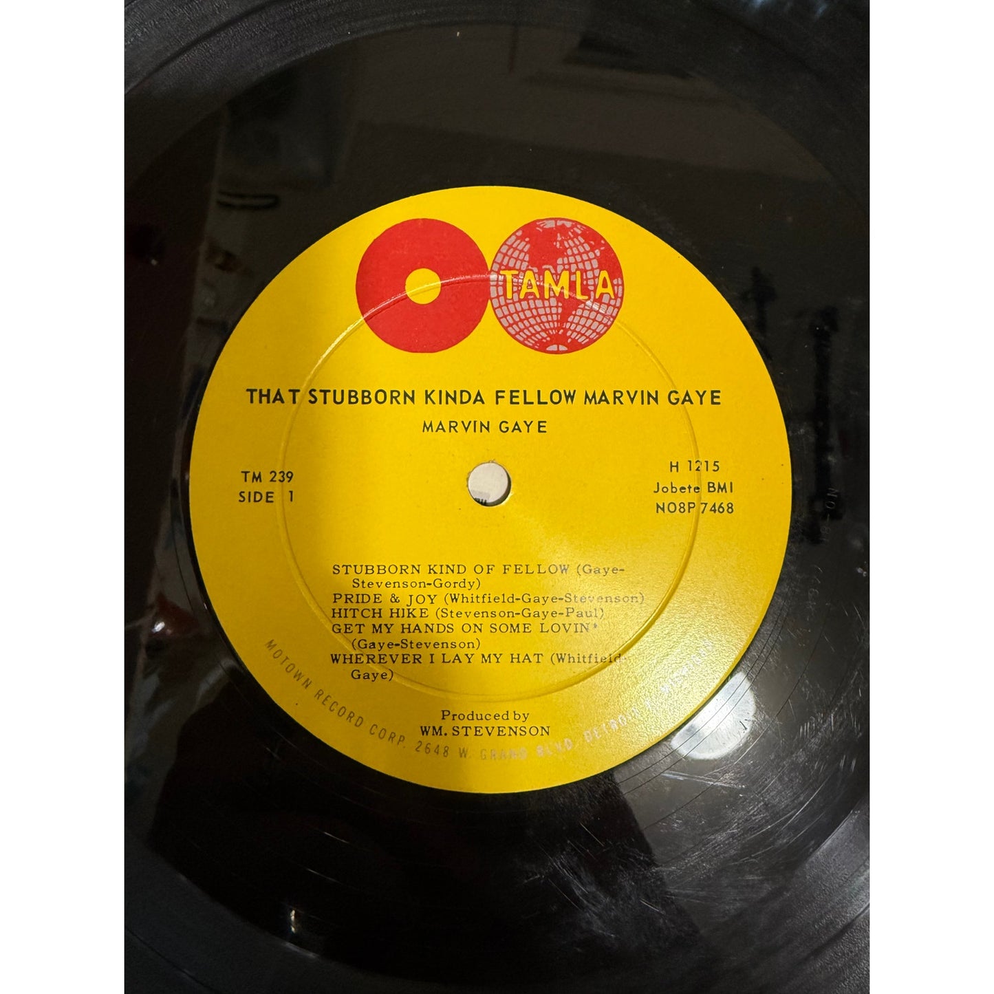 Marvin Gaye That Stubborn Kinda Fellow 1963 Pressing TM-237 - 12" Vinyl