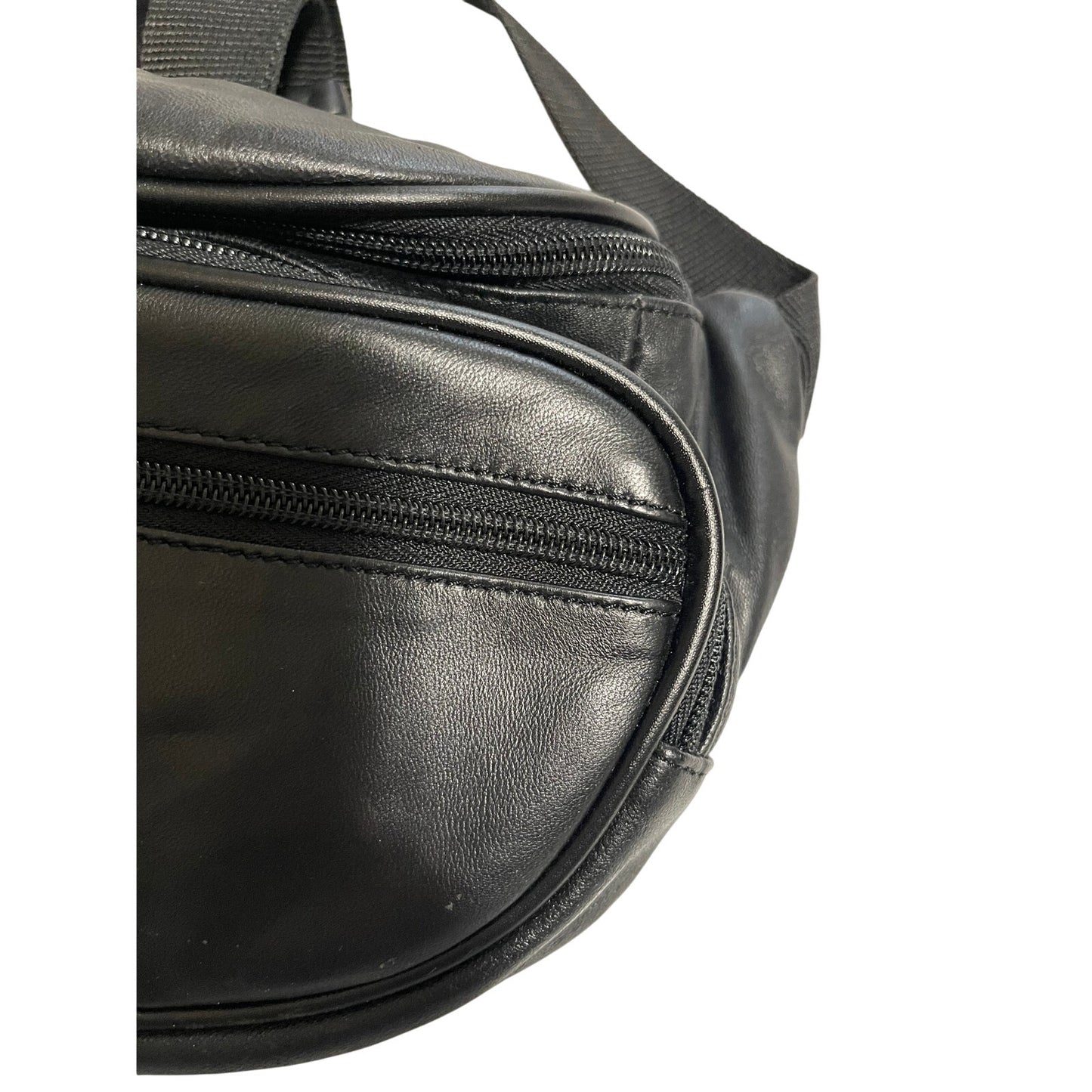 Travelon Black Unisex Fanny Pack - Multi Pocket - Adjustable Waist