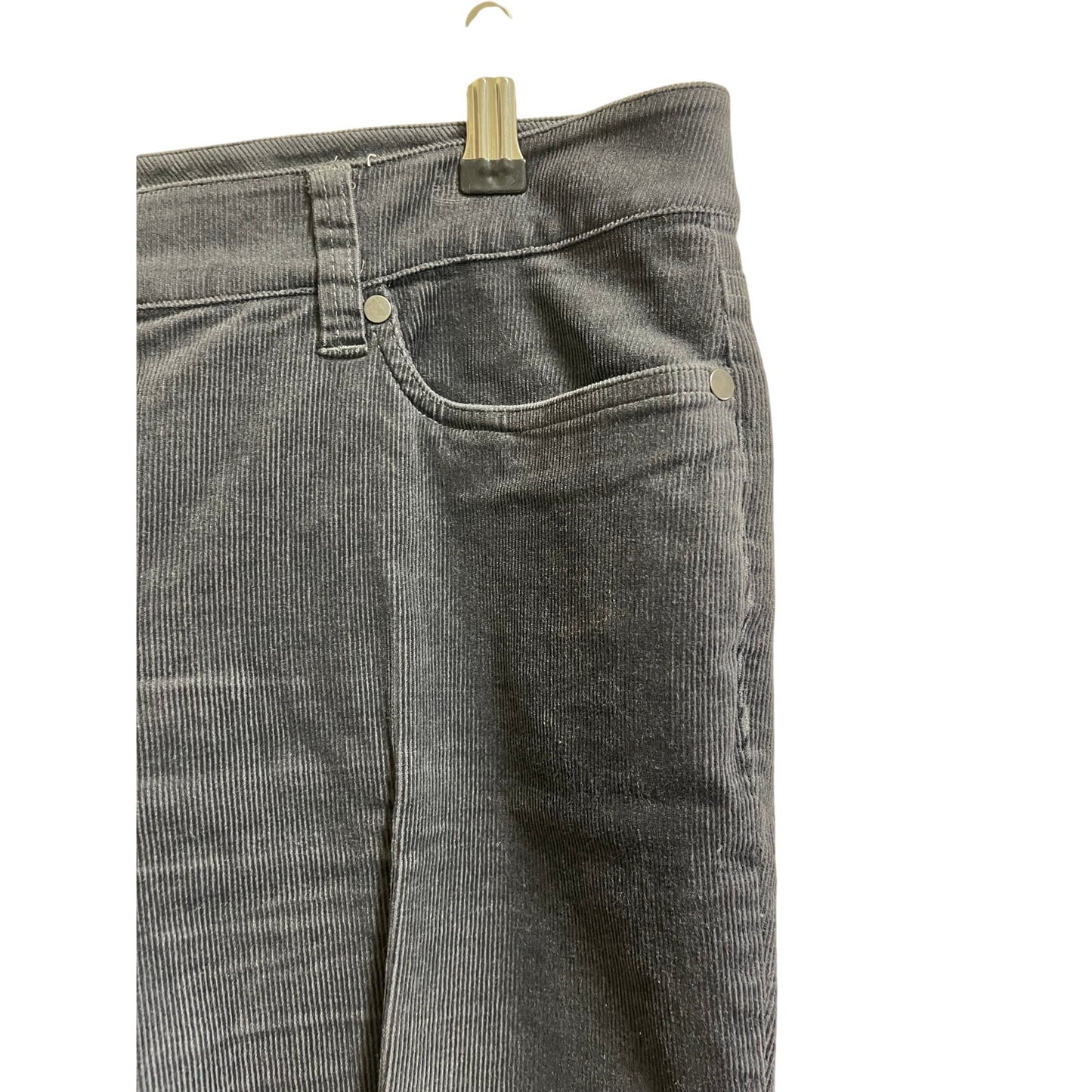 Eileen Fisher Petite Dark Gray Corduroy Size 10 Pants