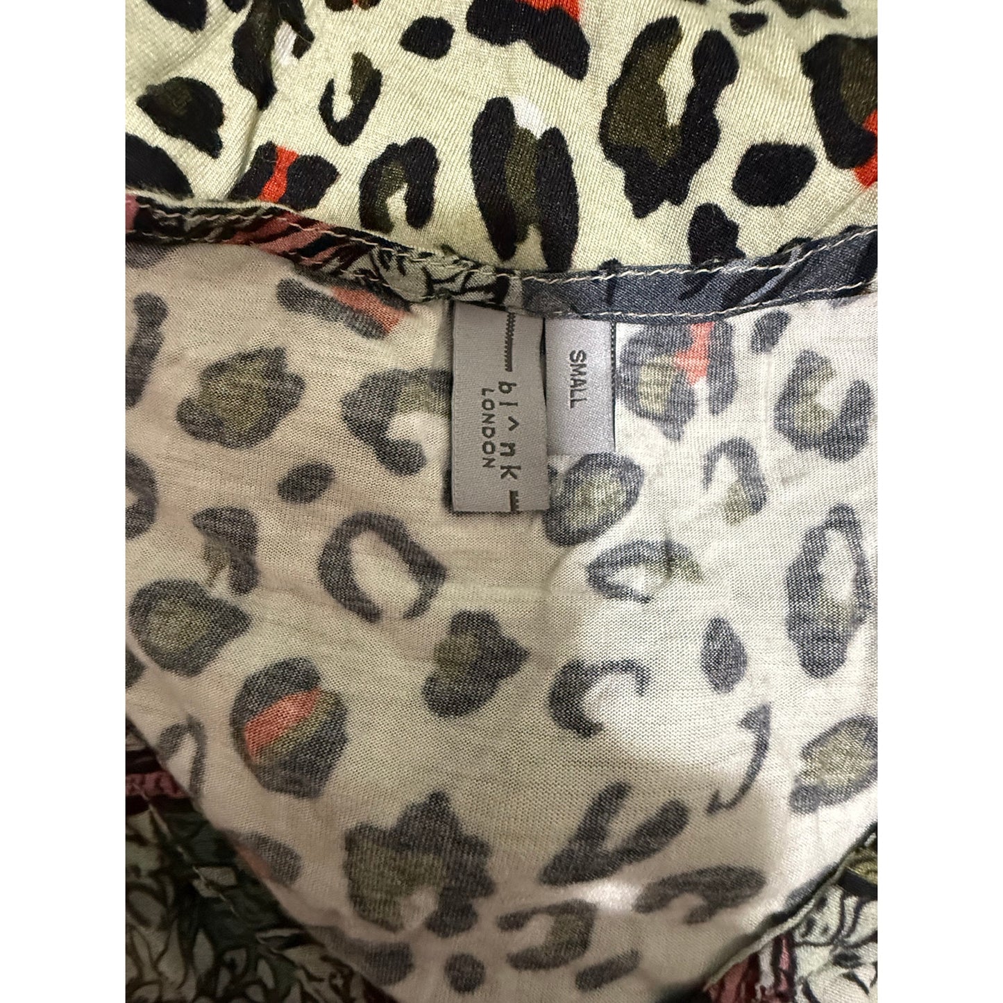 Blank London Long Sleeve Animal Print Blouse - Size Small - Anthropologie