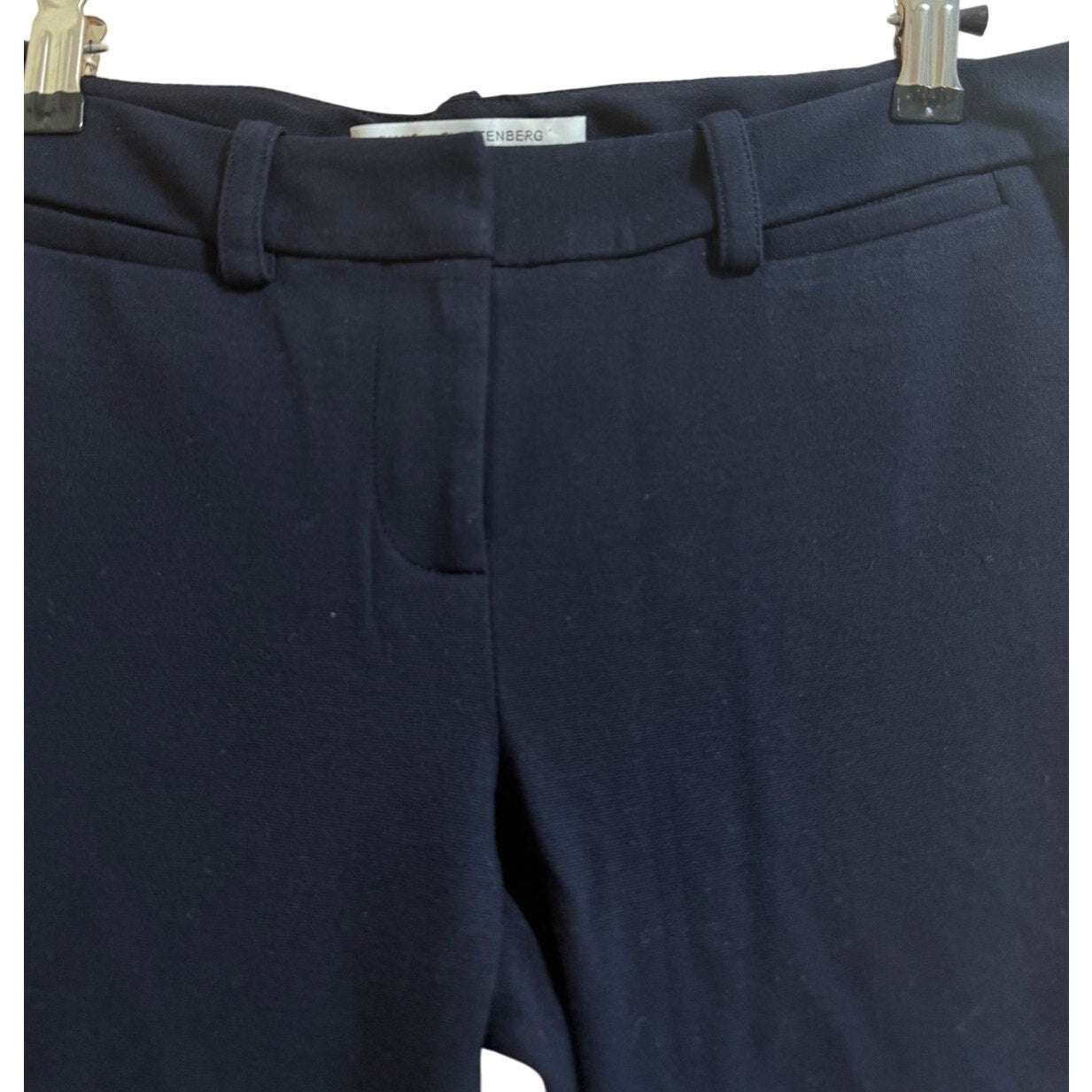 Diane Von Furstenburg Dark Navy Slacks - Size 4 - Straight Leg