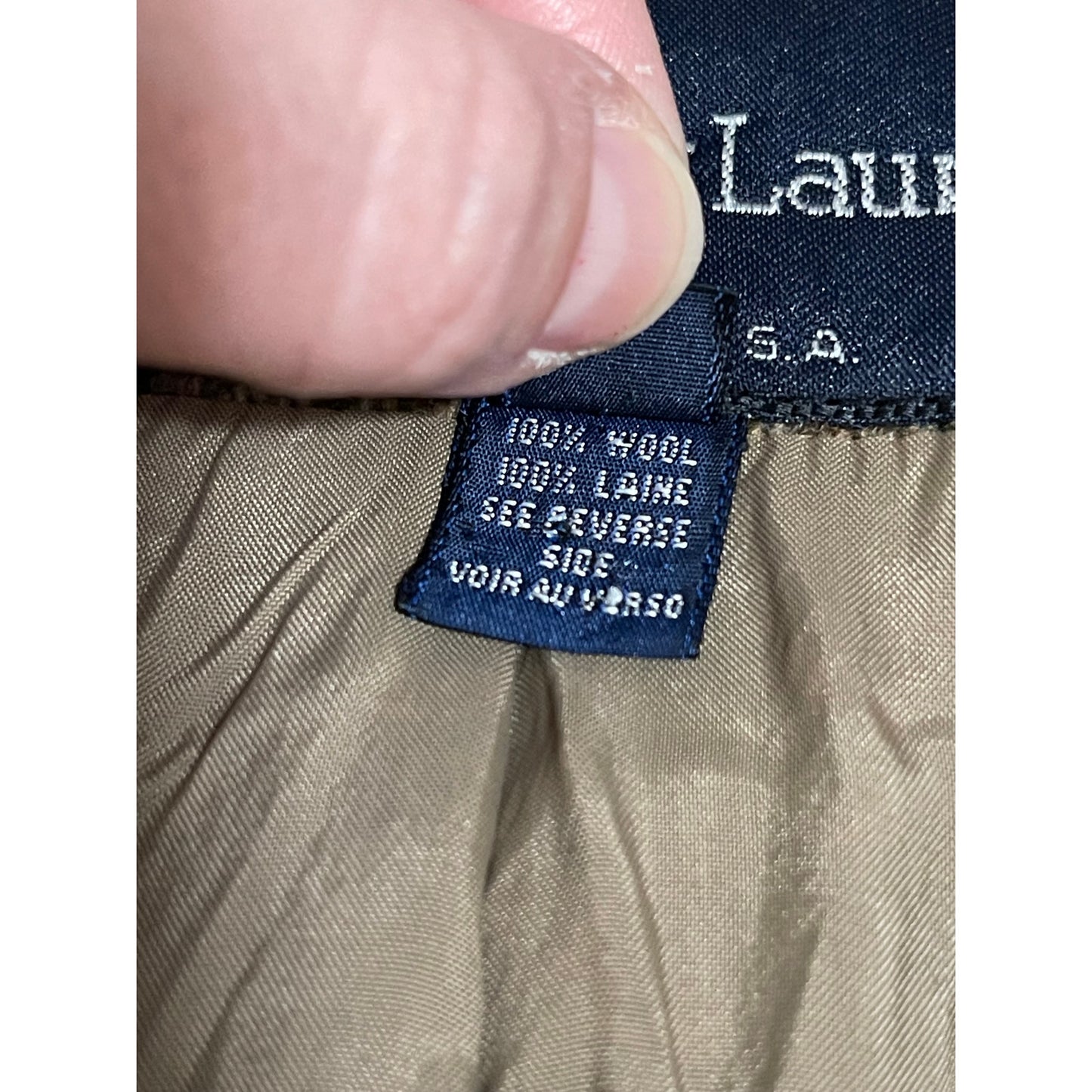 Vintage Ralph Lauren Blue Label 100% Wool Size 6 - 4 Button Blazer Jacket