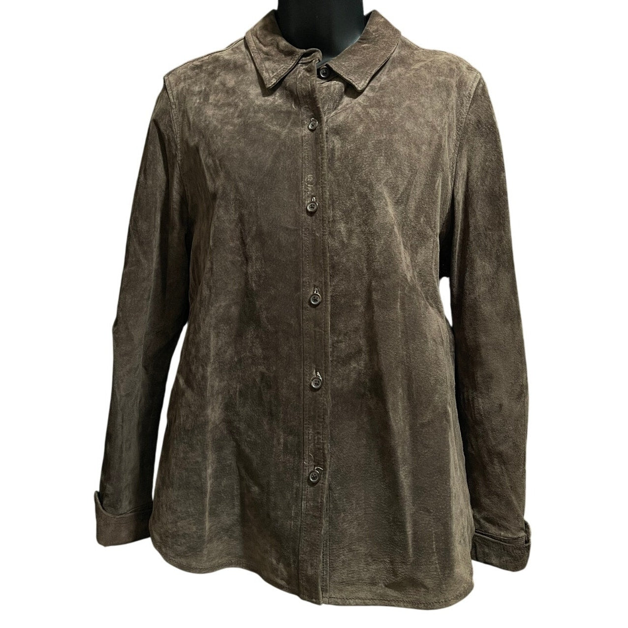 Charter Club 100% Leather - Lined - Shirt Jacket - Size 10