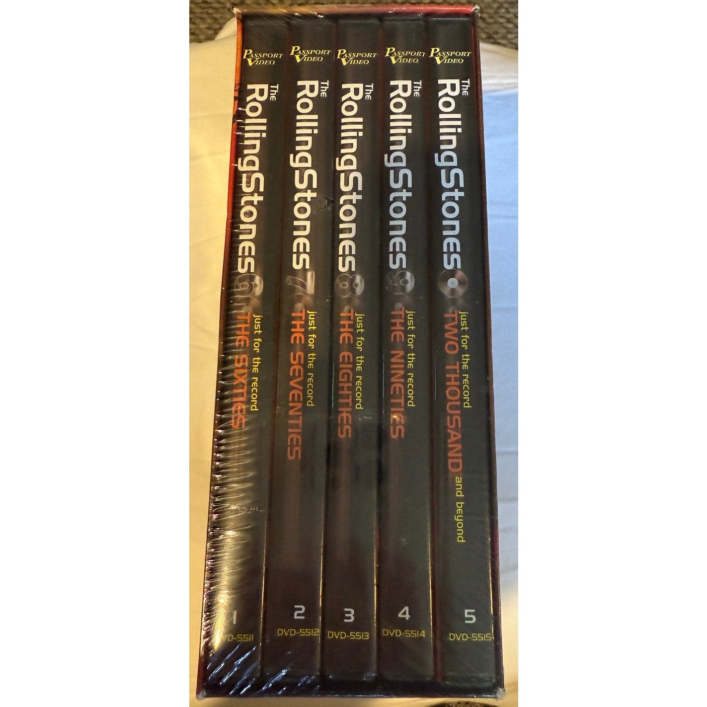 NEW** The Rolling Stones Just for The Record DVD 2003 5-Disc Box Set