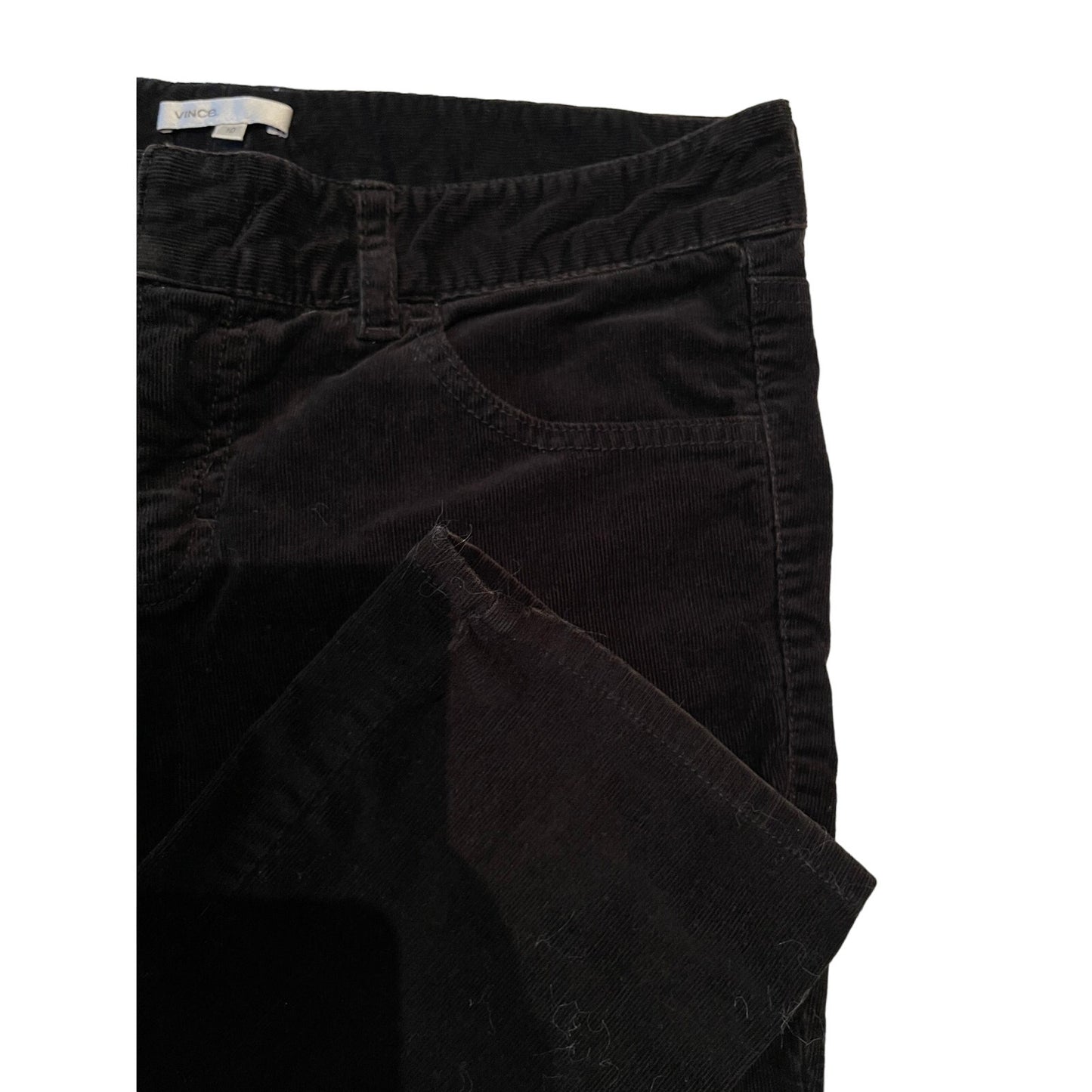 Vince. Women's Black Corduroy Pants Size 10