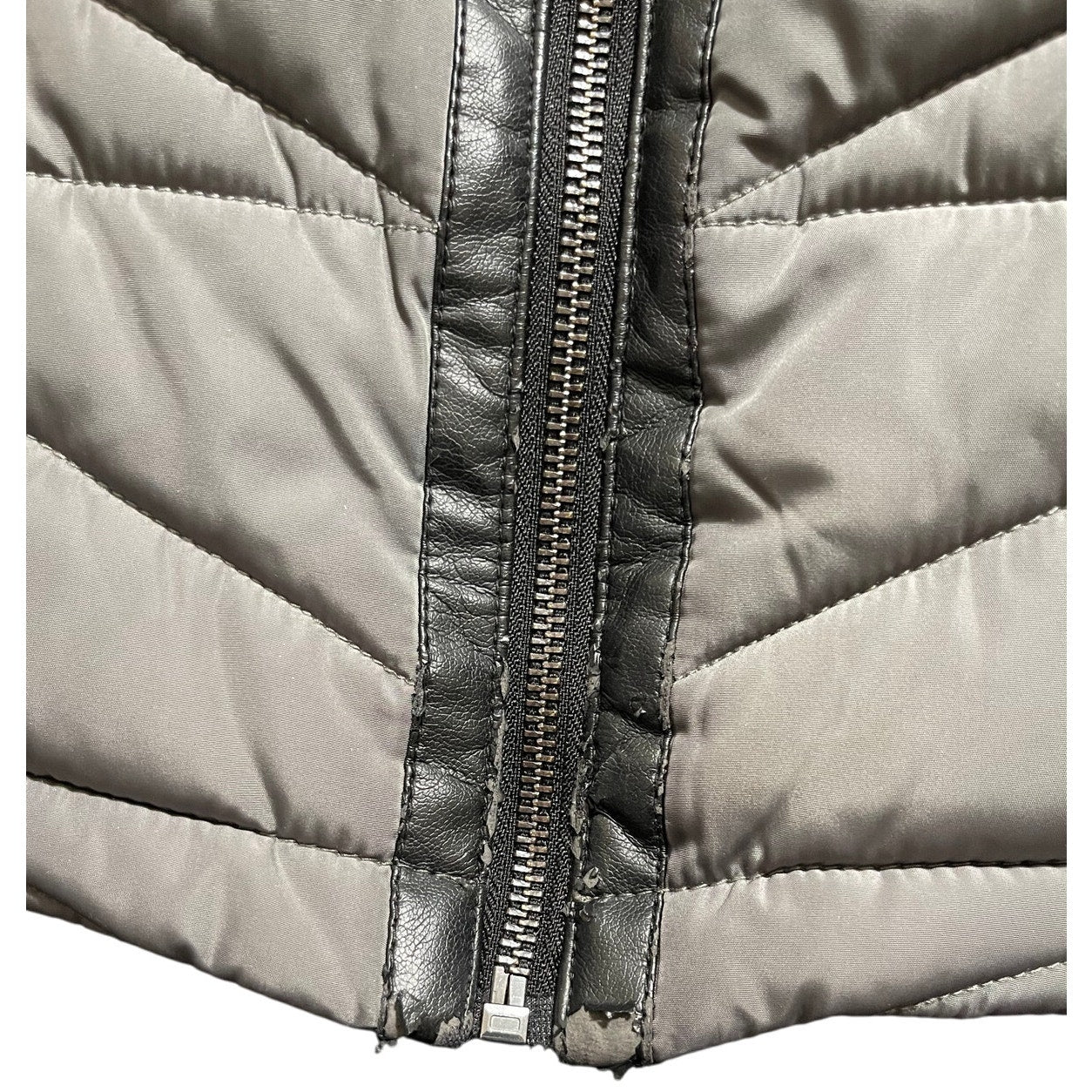Marc New York Performance Gray / Greenish Puffer Vest - Women's Medium
