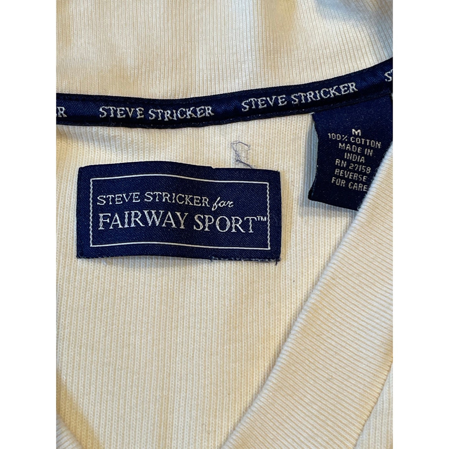 Steve Stricker for Fairway Sport Yellow Medium Sweater Vest - Golf