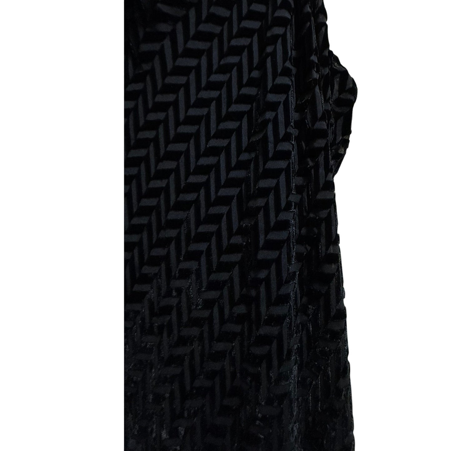 Emanuel Ungaro Black Strapless Maxi Dress - Velvet Accents - Size 12 / 46