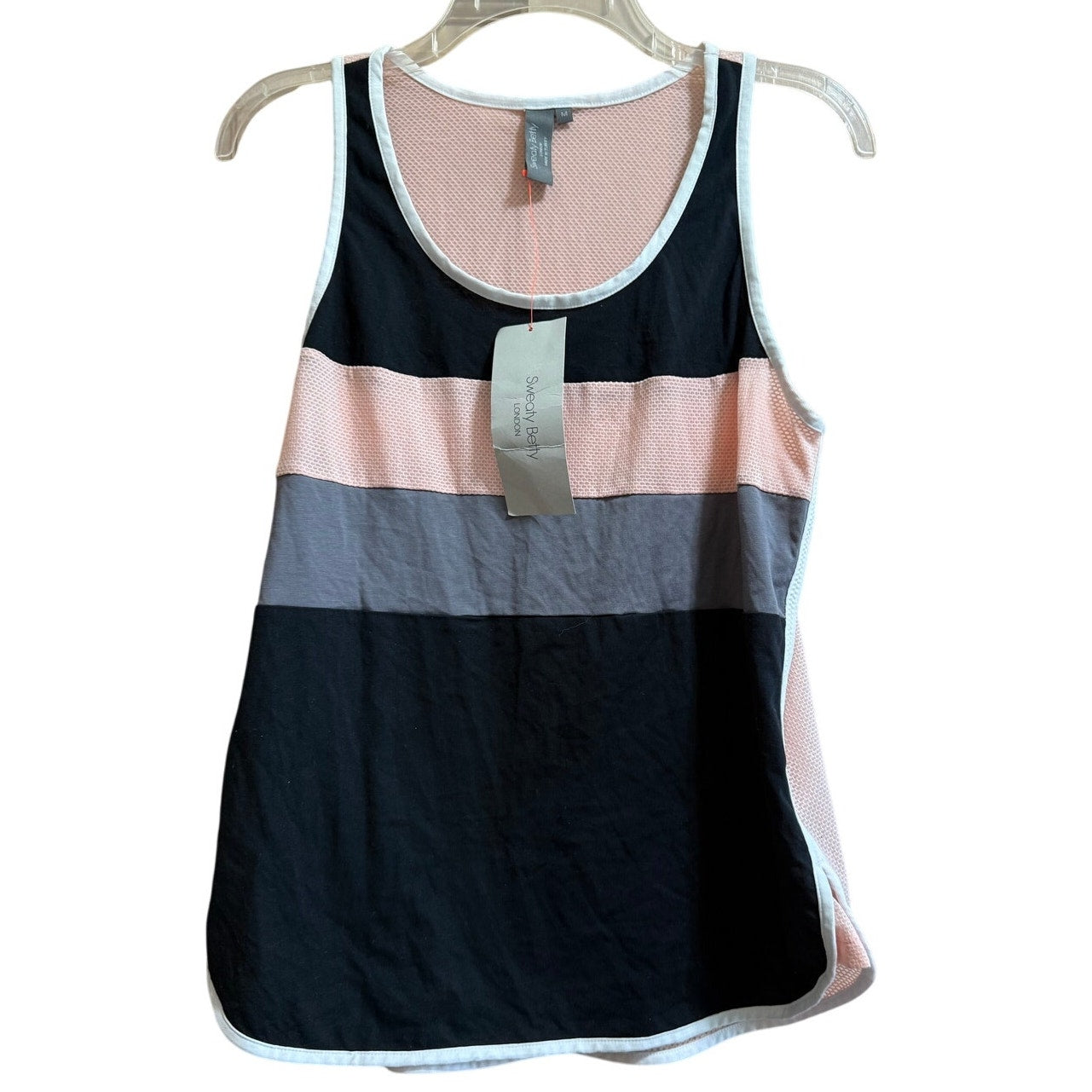 Sweaty Betty Morgan Workout Vest - NWT - Black & Pink - Medium