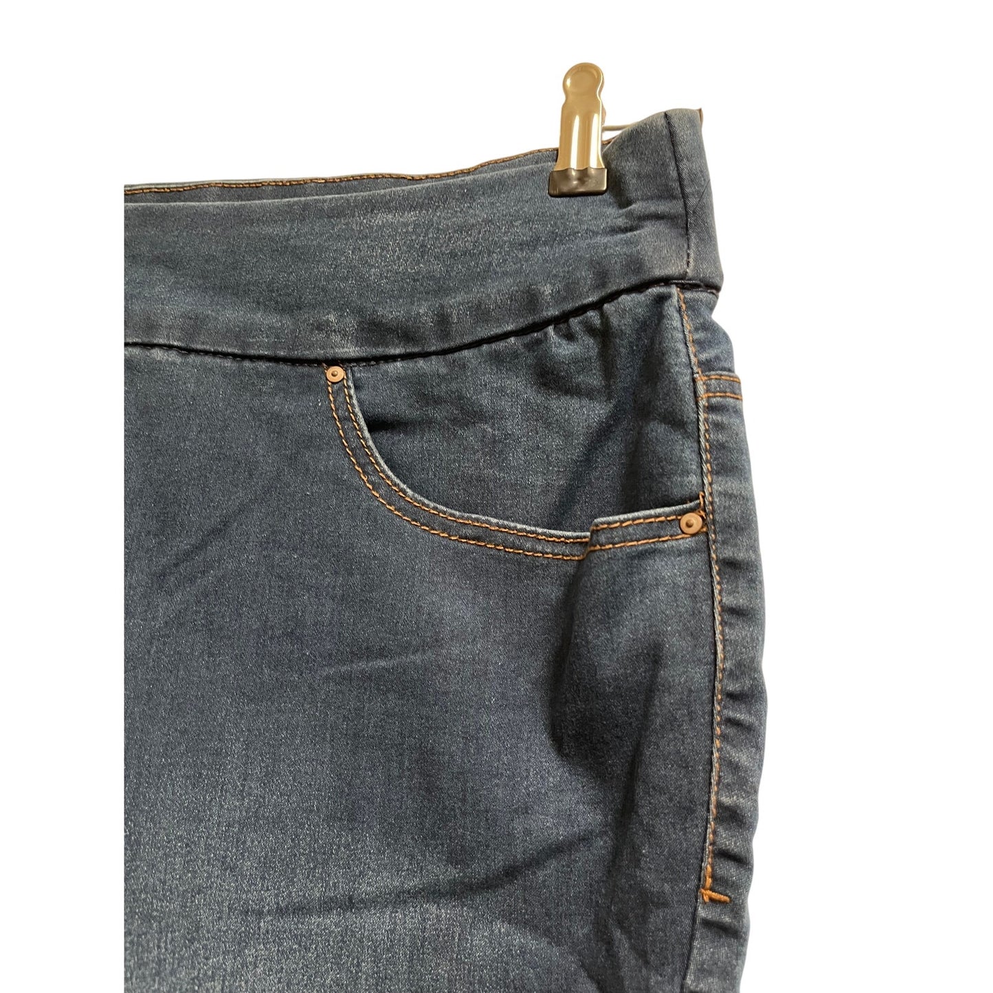 Faded Glory Stretch No Button Skinny 22W Blue Jeans - Women's