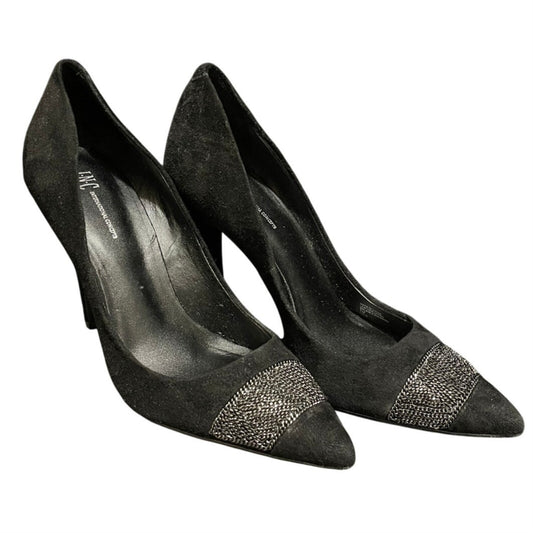 INC International Concepts Black Velvet Heels - Size 7 - NEW IN BOX