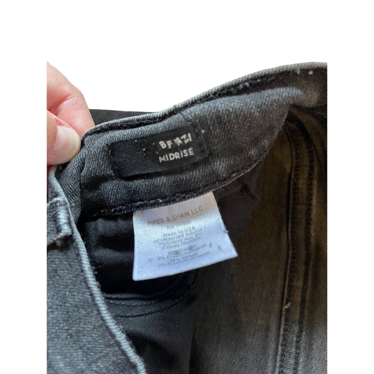 Veronica Beard Women's Black Jeans Size 30/10 Benzi MidRise Crop Fray