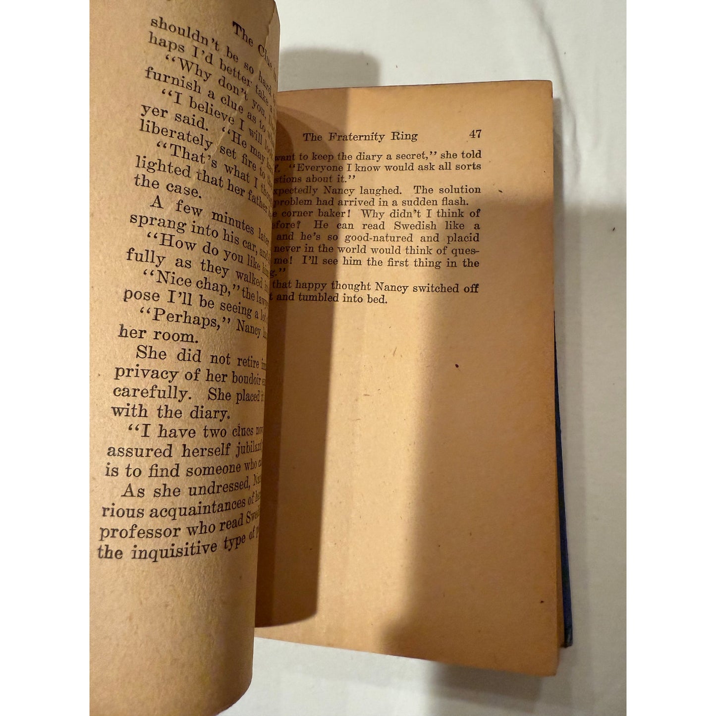 Nancy Drew - The Clue in the Diary - Blue - 1932 - Hardcover