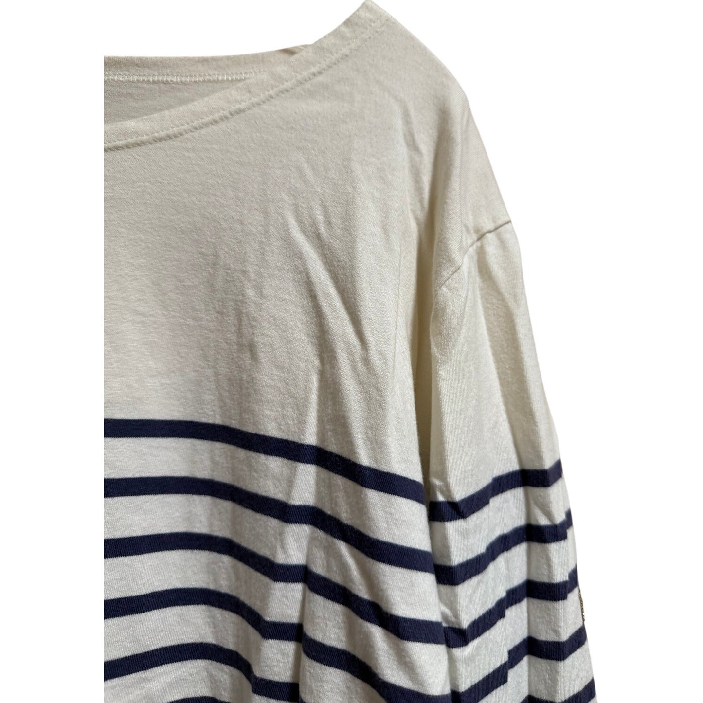 The Striped Sheep Black & White Stripe Long Sleeve T-Shirt - XL