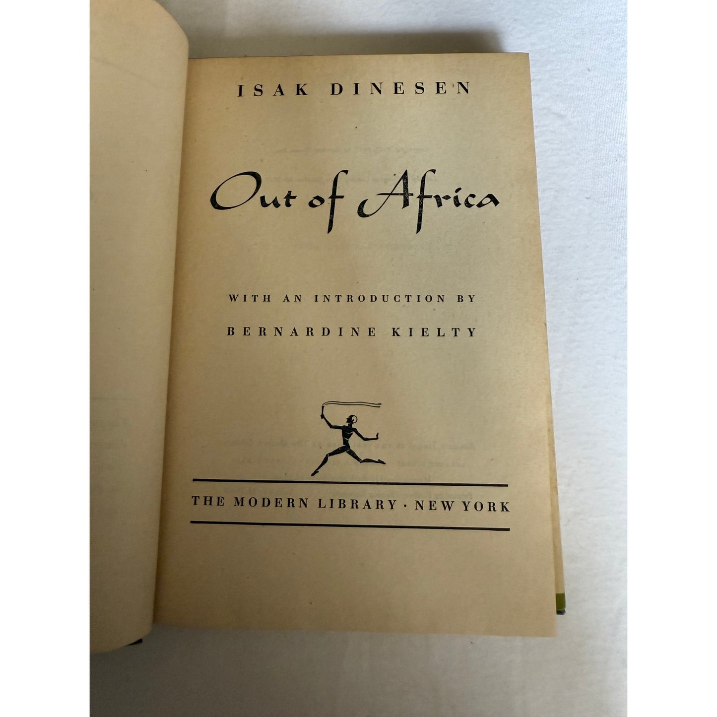 Out of Africa - Isak Dinesen - With Dust Jacket - 1952 - Hardcover