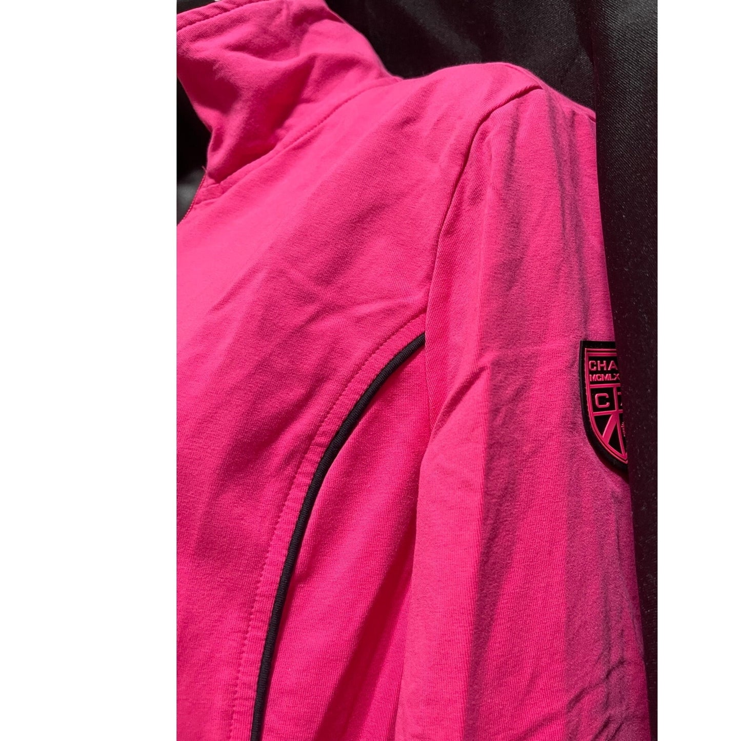 Chaps Hot Pink Full Zip Performance Jacket - Long Sleeve - Medium