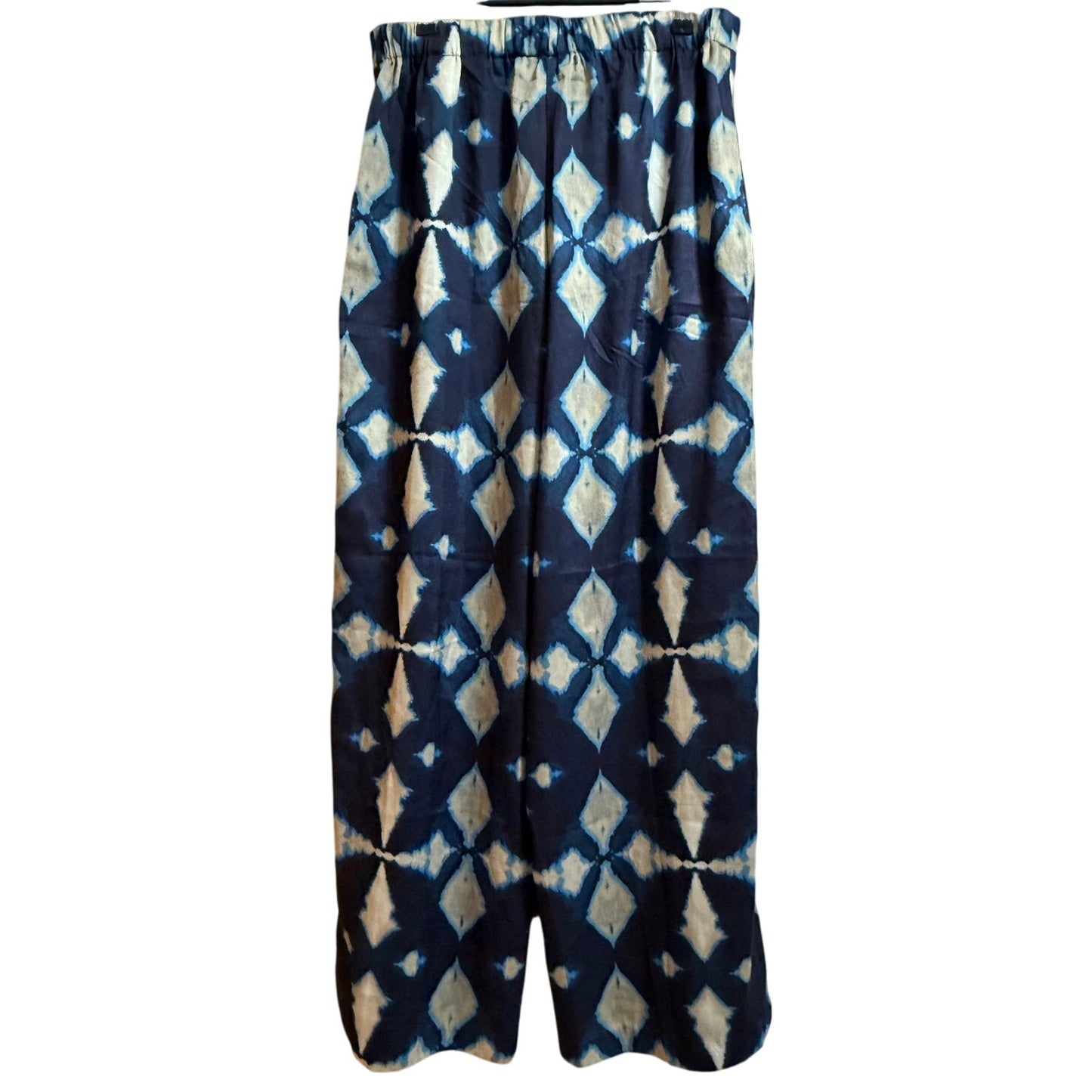 Banana Republic Blue White Patterned Wide Leg Pants - Small - NWT - $90 MSRP