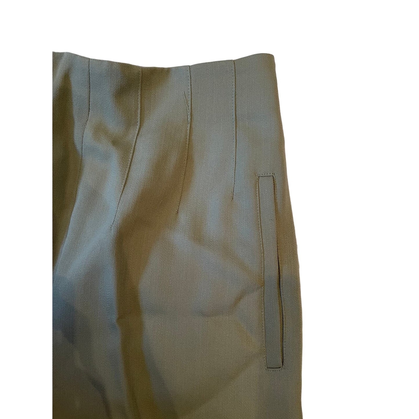 Vintage 1950's Crisca Wool Slacks Womens Size 8 Green Pants Made In West Germany