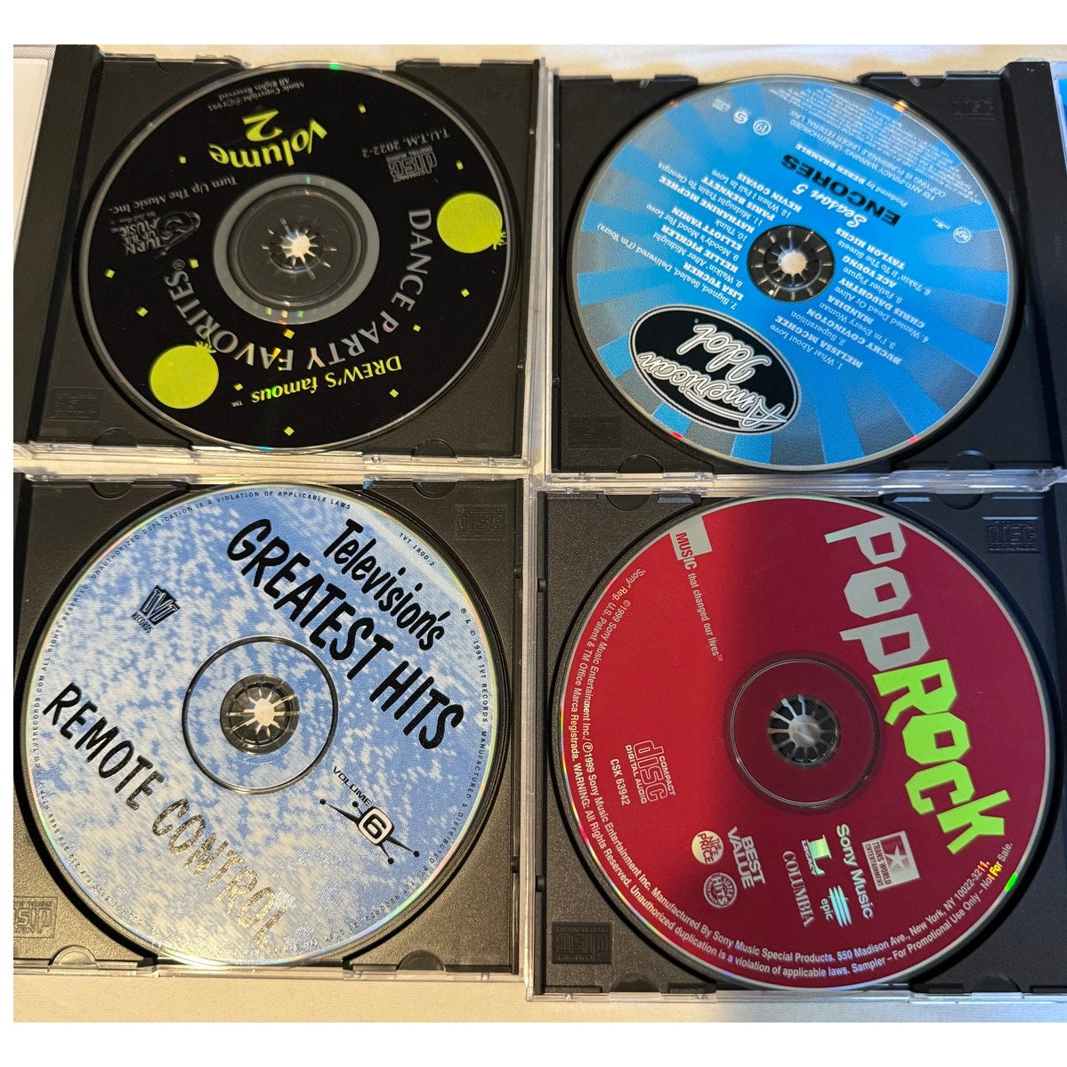 90's 00's Various Mix CD Album Bundle - 9 CD's - Dance, TV Hits, American Idol