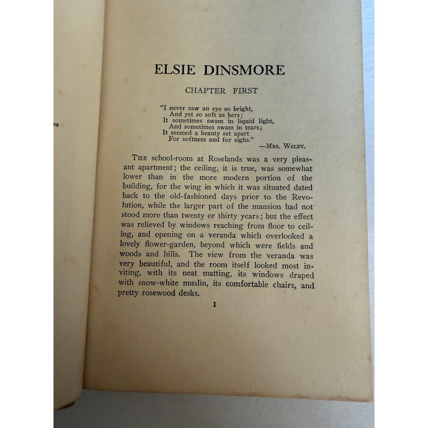 1896 Elsie Dinsmore by Martha Finley - Print Run of 100,000 - Special Edition