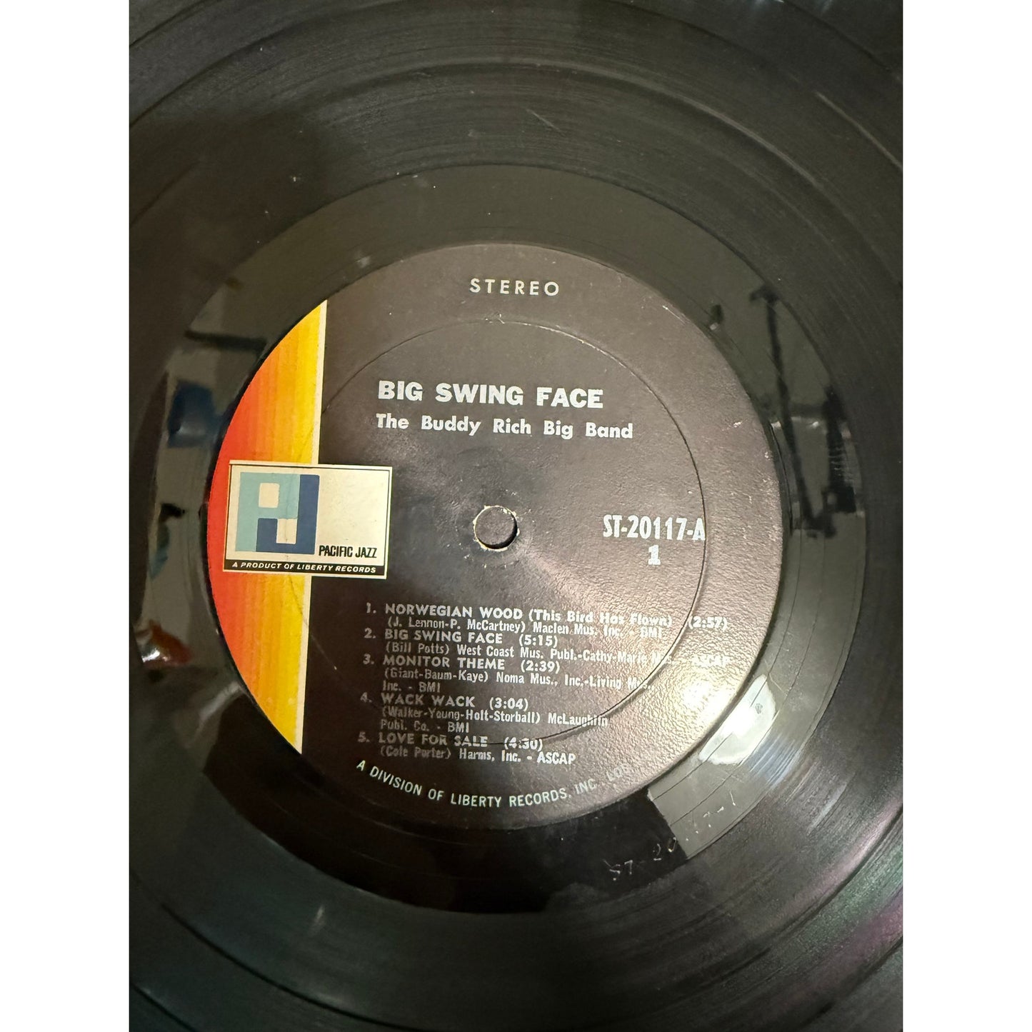 The Buddy Rich Big Band Big Swing Face LP 1967 ST-20117 - 12" Vinyl