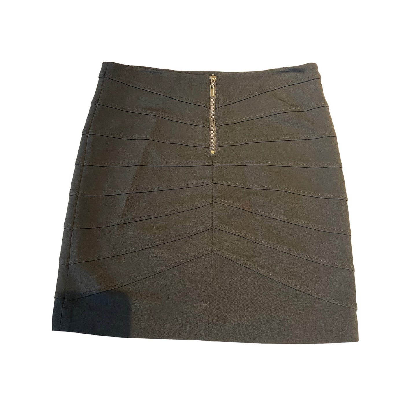 Vintage Cache - Black Pencil Skirt - Size 6 - Midi - Piping