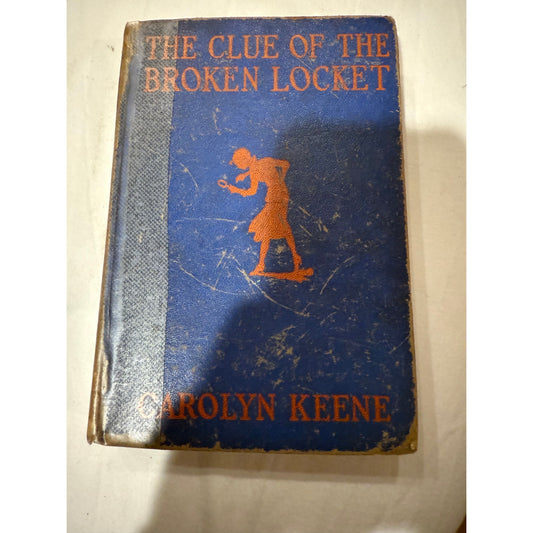 Nancy Drew - The Clue of the Broken Locket - Wartime 1st Edition 1934 Hardcover