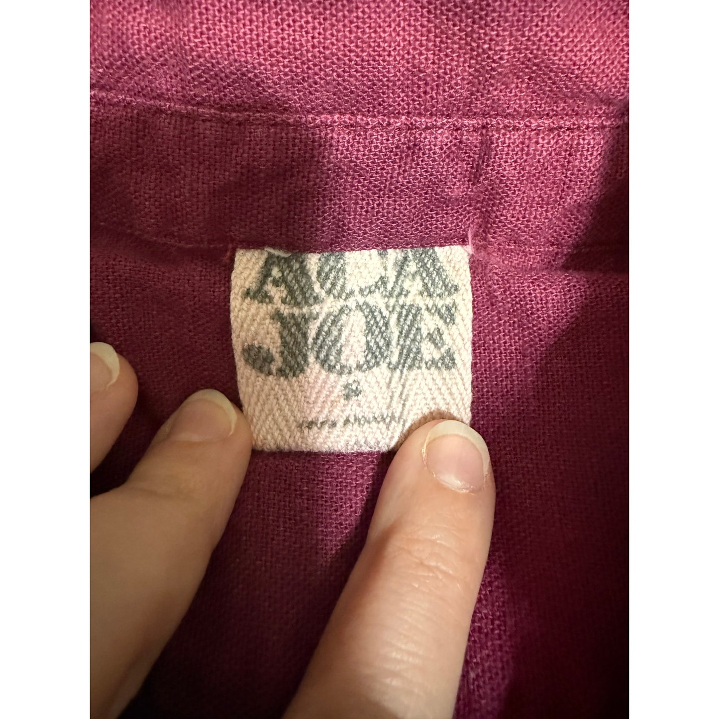 Vintage ACA Joe Military Style Maroon Button Up - Long Sleeve - Medium