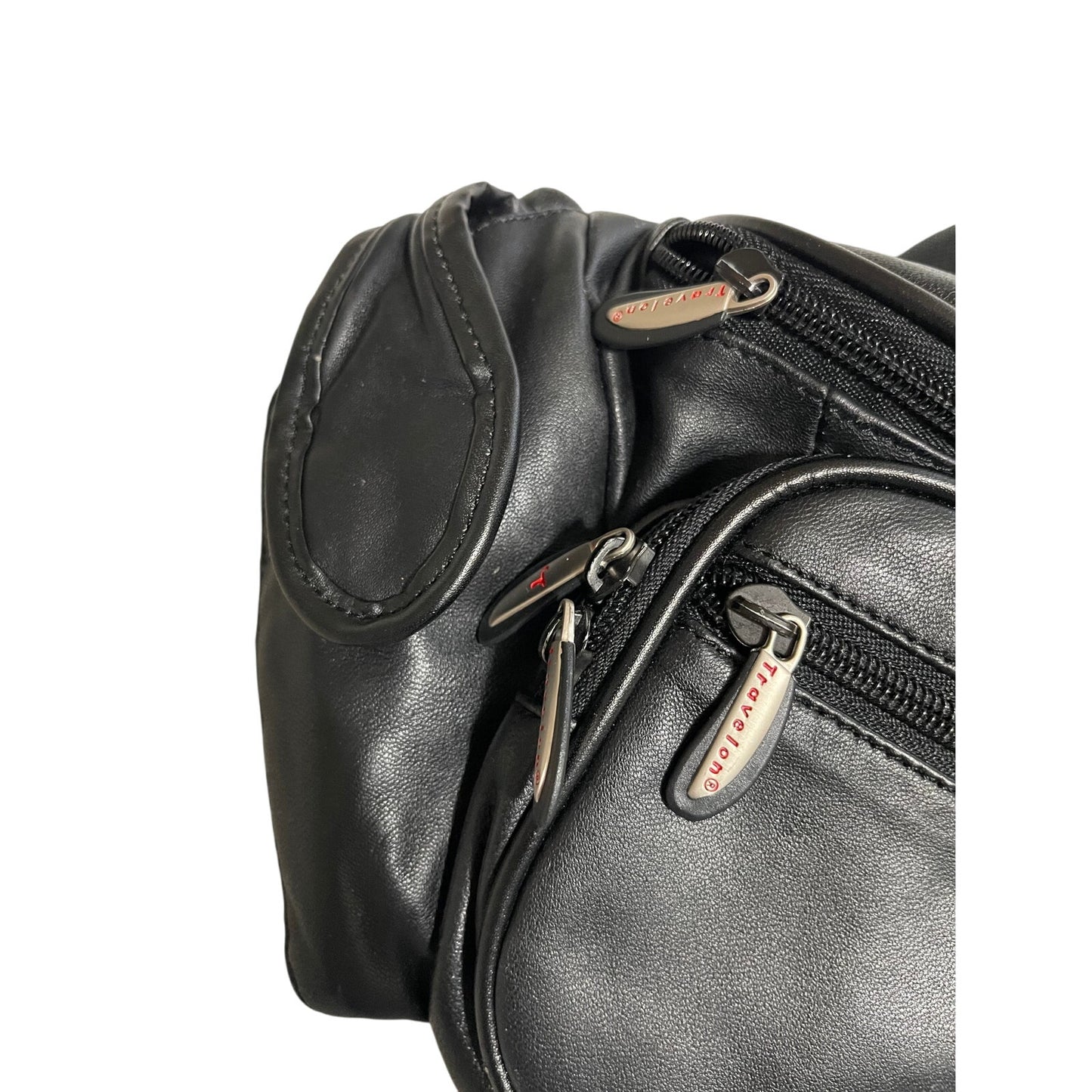 Travelon Black Unisex Fanny Pack - Multi Pocket - Adjustable Waist