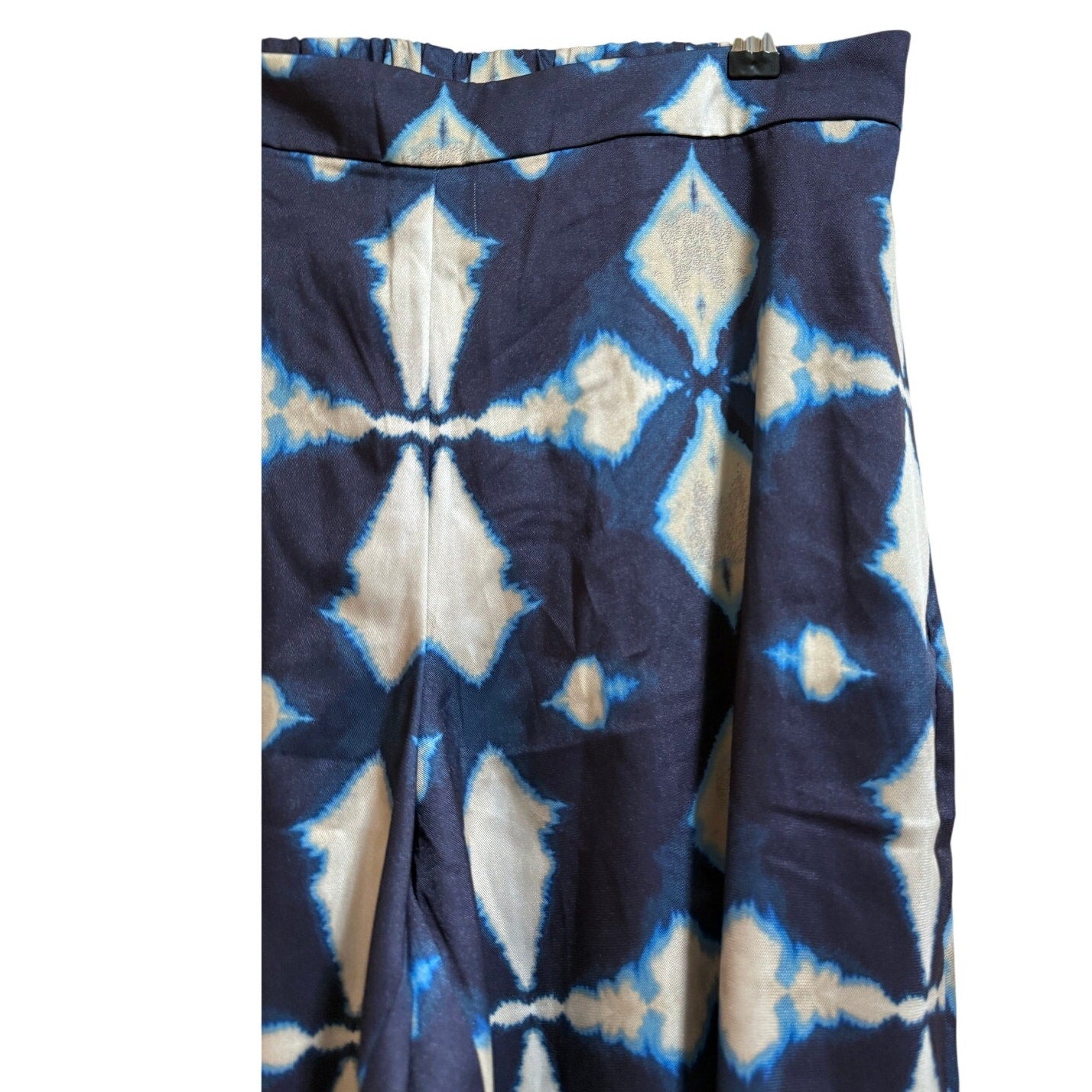 Banana Republic Blue White Patterned Wide Leg Pants - Small - NWT - $90 MSRP