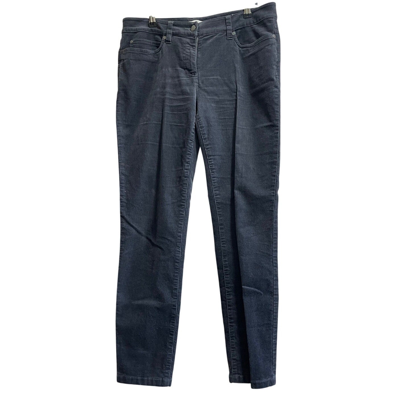 Eileen Fisher Petite Dark Gray Corduroy Size 10 Pants
