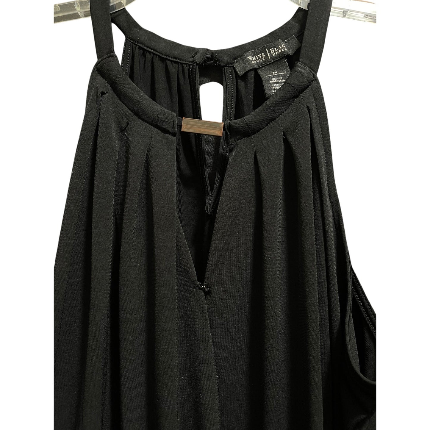 White House Black Market Black Sleeveless Blouse - Medium