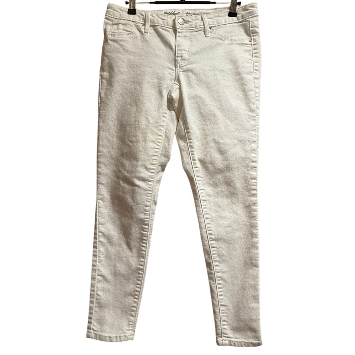 Mossimo Mid-Rise Jegging White Denim Jeans - Stretch - Size 4