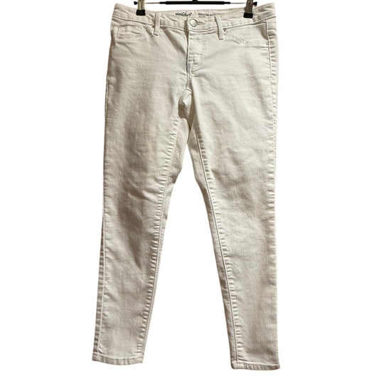 Mossimo Mid-Rise Jegging White Denim Jeans - Stretch - Size 4