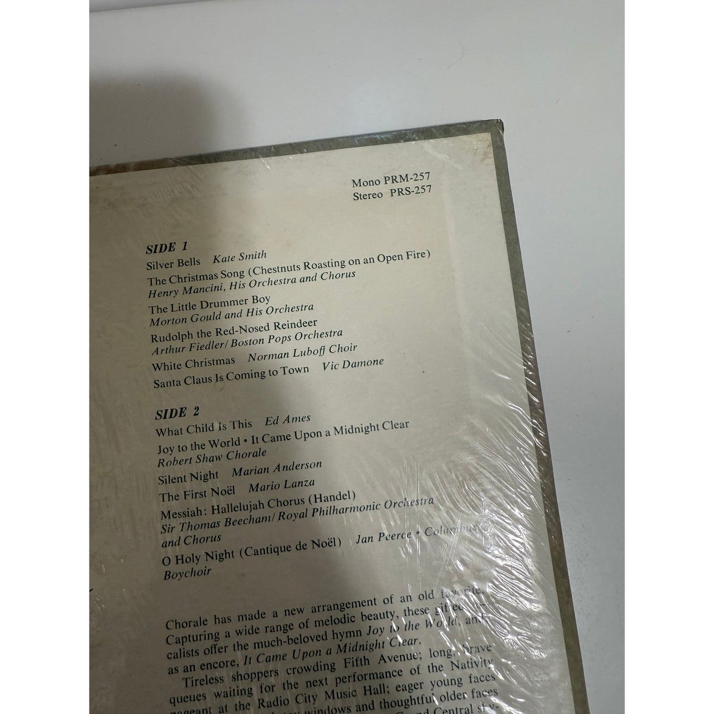 Christmas in New York Various Artists Collector's Edition RCA Vicor PRS-257