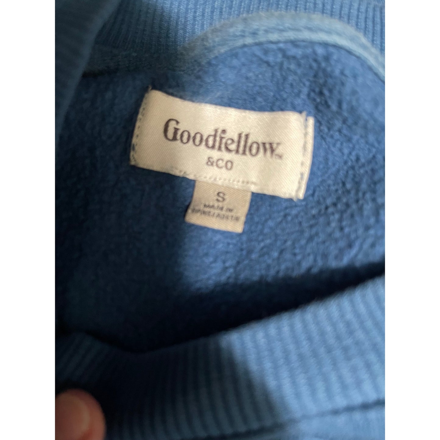 Goodfellow Blue Basic Crewneck Sweatshirt - Men's Size Small