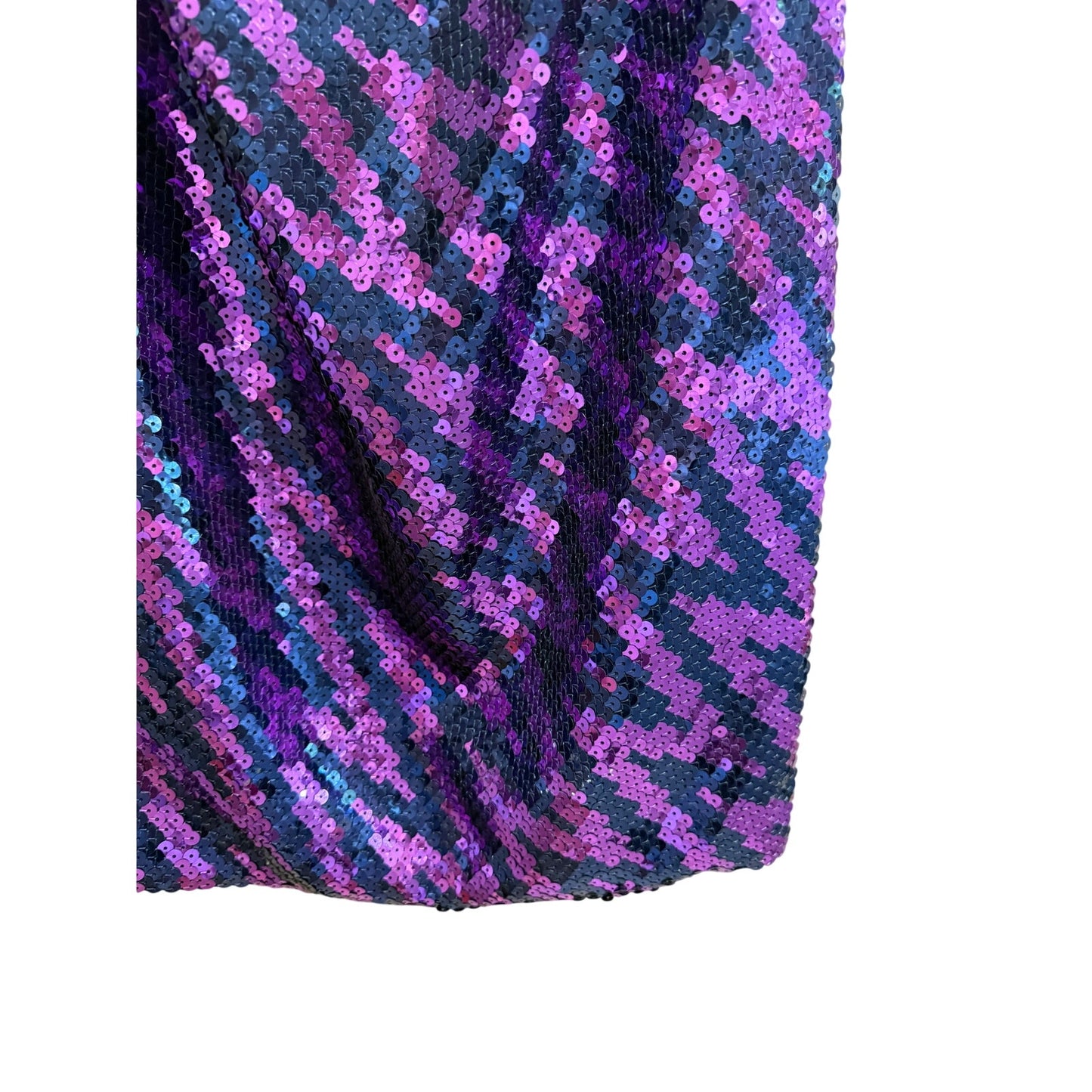 Alyce Designs Size 10 Purple & Black Sequined Sleeveless Dress