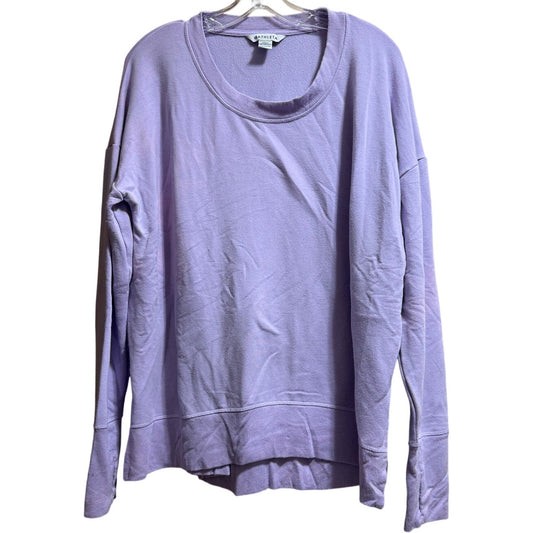 Athleta Lavender Coaster Luxe Sweatshirt - Long Sleeve - Large