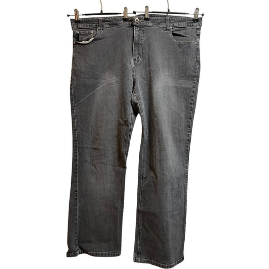 Faded Glory Stretch Women's Size 24 Gray Jeans