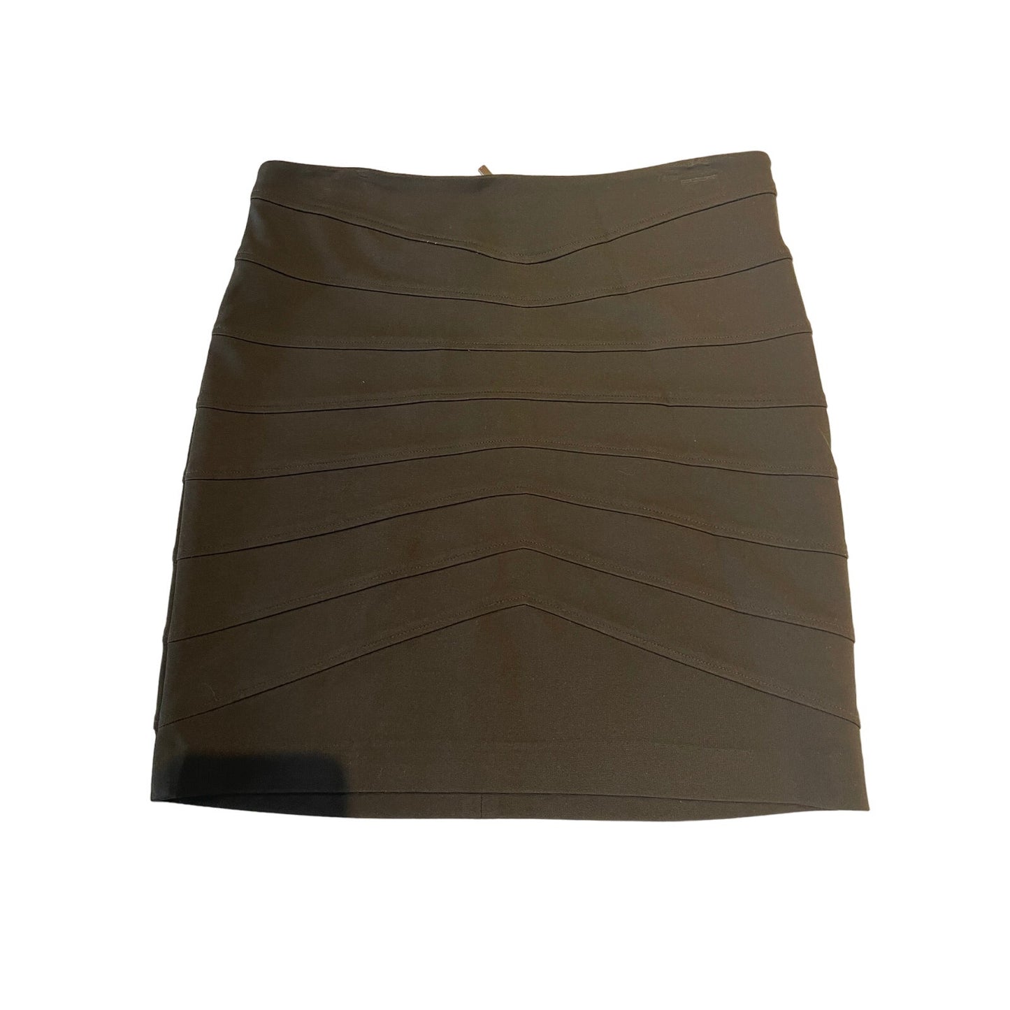 Vintage Cache - Black Pencil Skirt - Size 6 - Midi - Piping