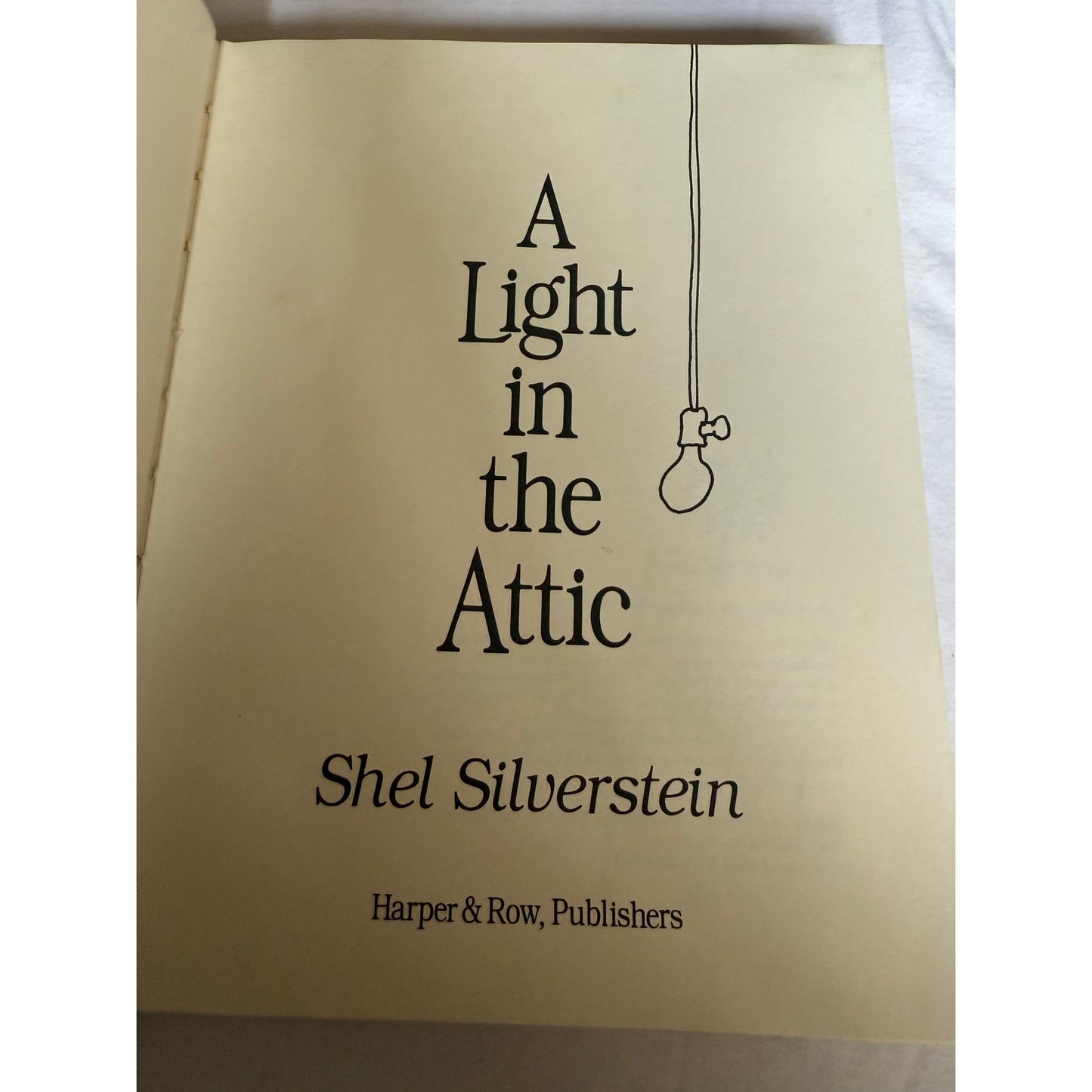A Light In The Attic - Shel Silverstein - Snake Eye Music 1974 Edition Hardcover