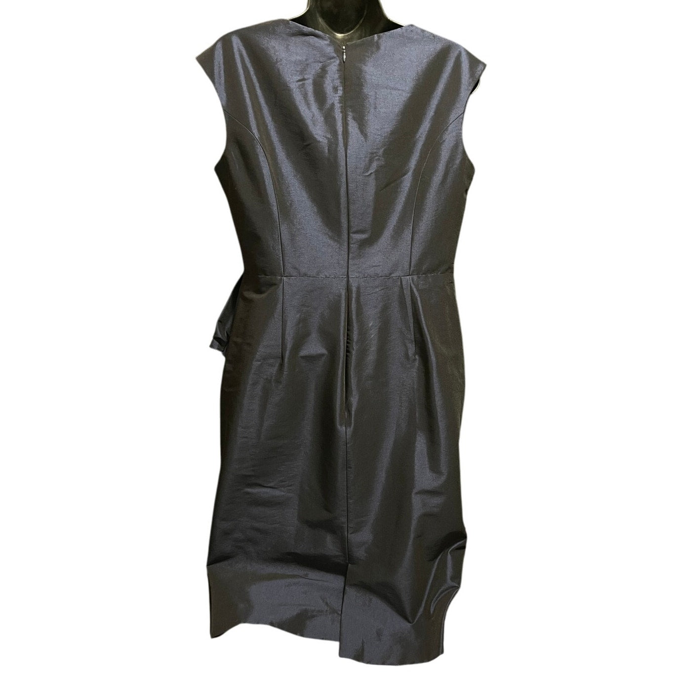 Evan Picone Sapphire Blue Peplum Cocktail Dress Size 6
