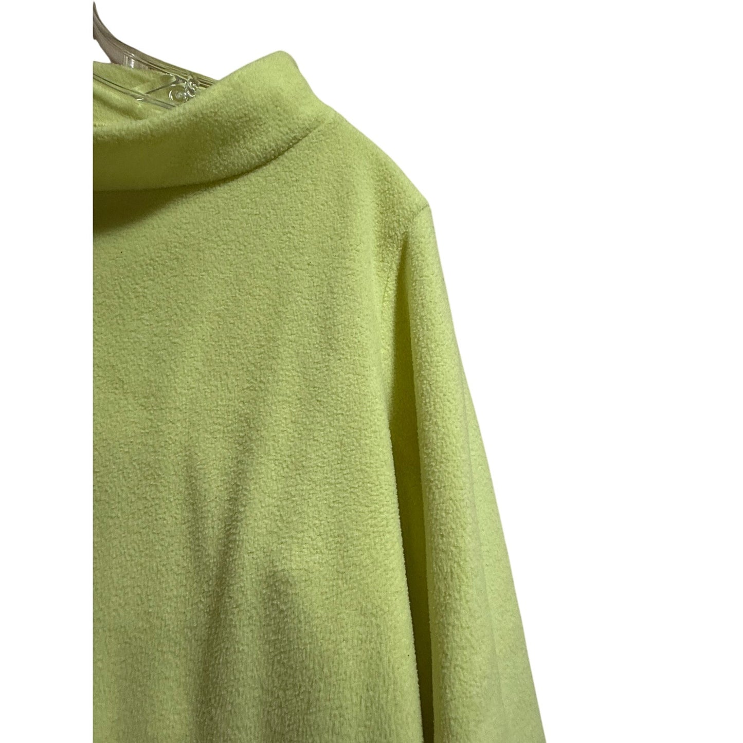 Dudley Stephens Neon Yellow Fleece Pullover Sweatshirt - Medium