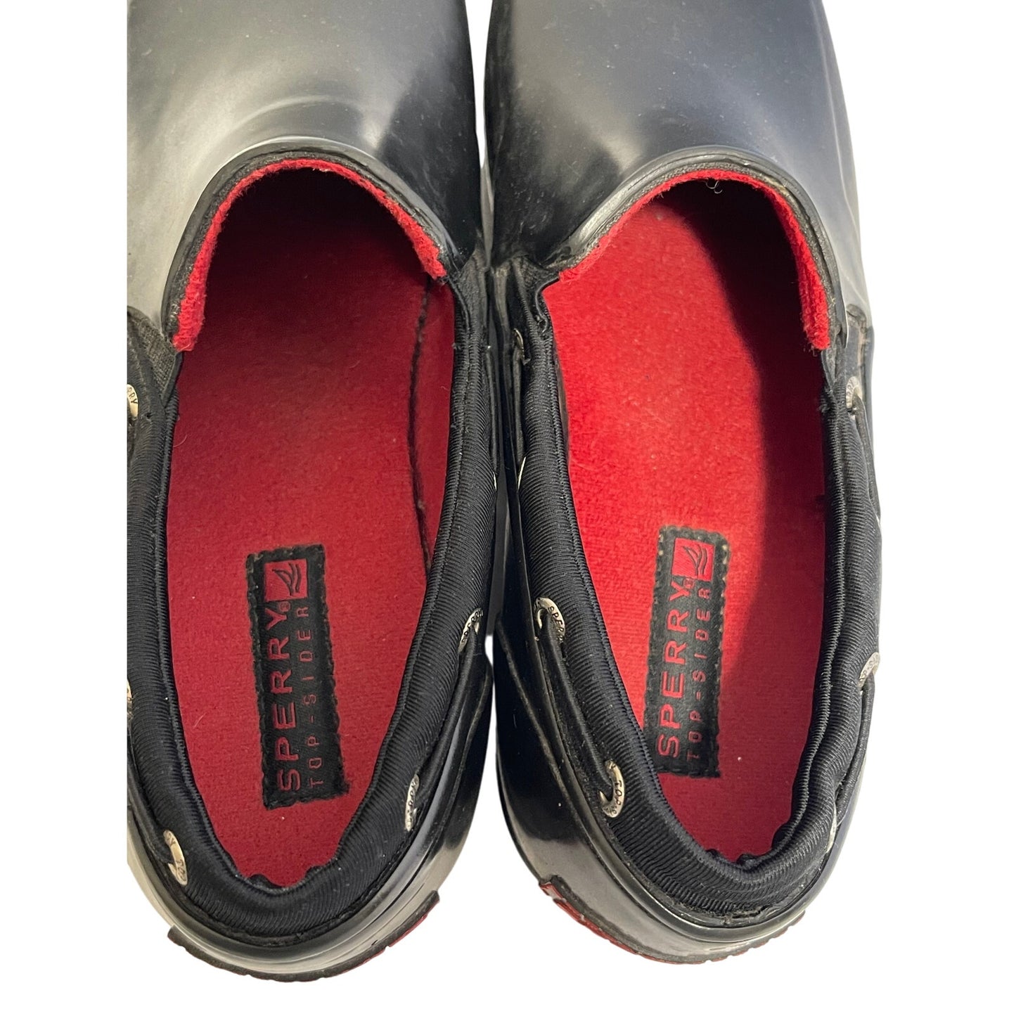 Women’s Sperry Black Waterproof Slip-on Wedge Boots- Size 9M