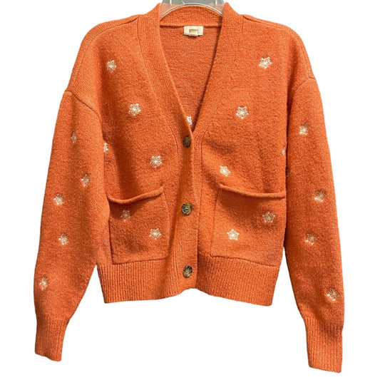 A.N.A. A New Approach Rust Orange Tight Knit Size Small Cardigan Sweater
