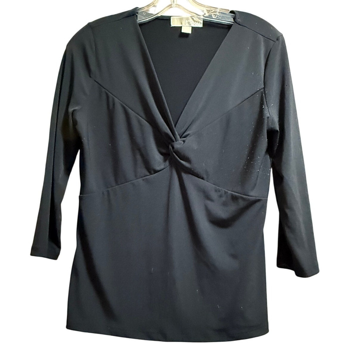 Michael by Michael Kors Black Long Sleeve Blouse  - Size Medium