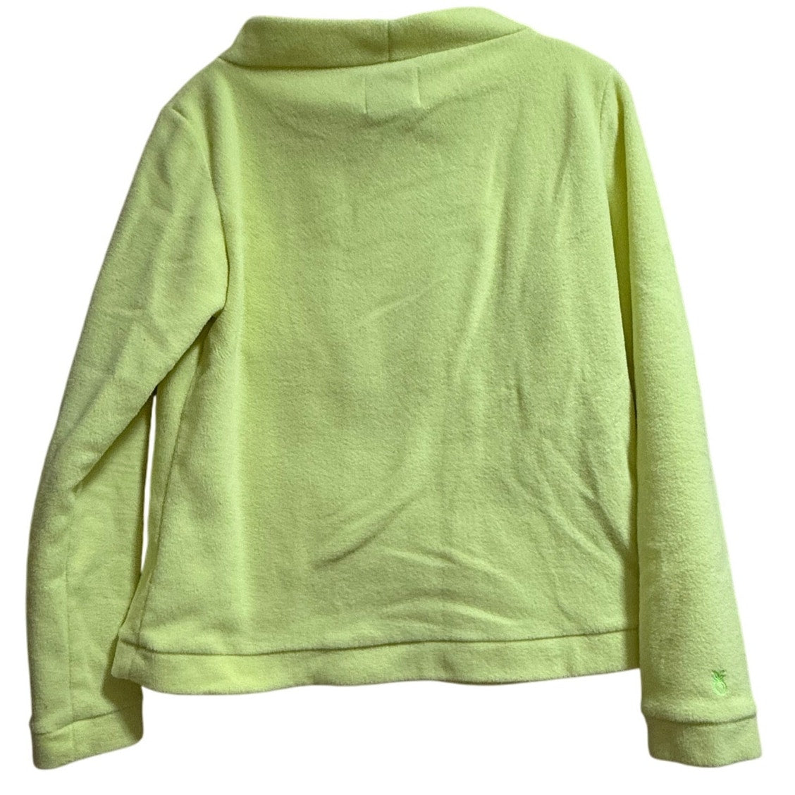 Dudley Stephens Neon Yellow Fleece Pullover Sweatshirt - Medium
