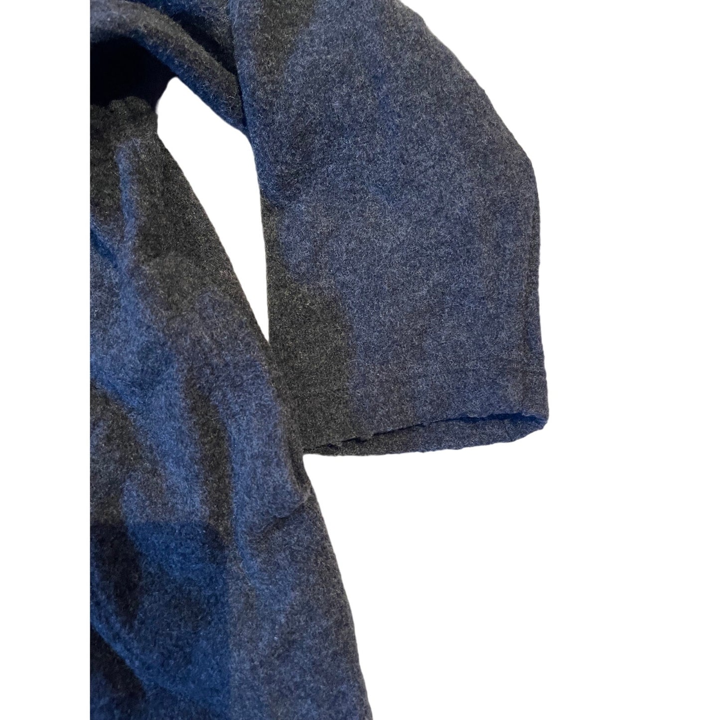 Transit Par-Such Grey Wool Blend XL Zip Up Hooded Sweater
